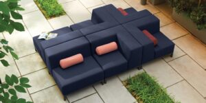 Koral Fully Upholstered Modular Lounge Seating