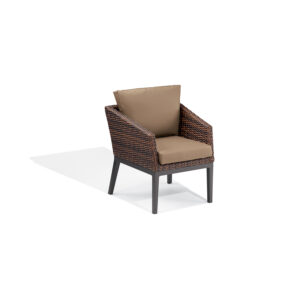 Salino Wicker Armchair &#8211; Nauticau Faux Leather Cushions