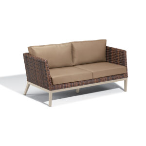 Salino Wicker Sofa &#8211; Nauticau Faux Leather Cushions
