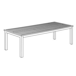 Travira 103″ Rectangular Dining Table