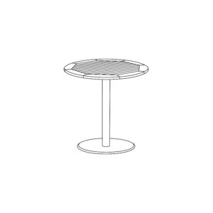 Travira 24&#8243; Round Cafe Bistro Table