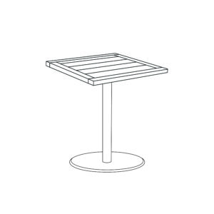 Travira 38″ Square Bistro Table