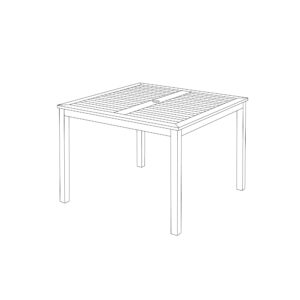 Travira 39&#8243; Square Dining Table