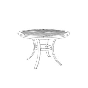 Travira 48&#8243; Round Dining Table