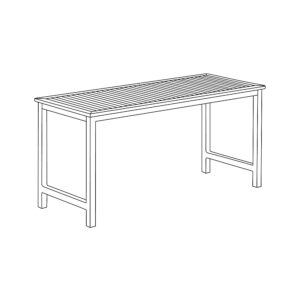 Travira 72&#8243; Rectangular Counter Table