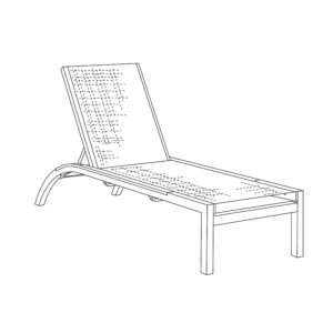 Argento Armless Chaise Lounge